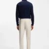 Washable tapered-fit trousers in stretch fabric