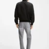 Water-repellent bomber jacket in coated satin
