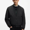 Water-repellent bomber jacket in cotton-touch fabric
