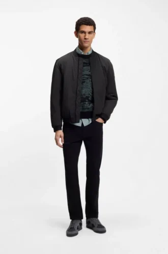 Water-repellent bomber jacket in cotton-touch fabric Water-repellent bomber jacket in cotton-touch fabric