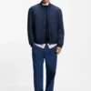 Water-repellent bomber jacket in cotton-touch fabric