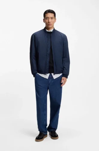 Water-repellent bomber jacket in cotton-touch fabric Water-repellent bomber jacket in cotton-touch fabric