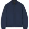 Water-repellent bomber jacket in cotton-touch fabric