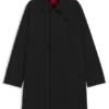 Water-repellent gabardine coat in a regular fit