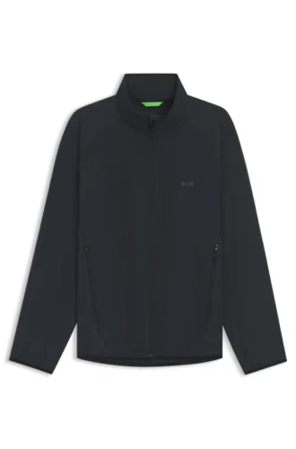 Water-repellent golf jacket in super-stretch poplin