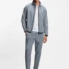 Water-repellent golf jacket in super-stretch poplin