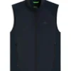 Water-repellent golf vest with decorative reflective details Water-repellent golf vest with decorative reflective details