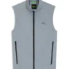 Water-repellent golf vest with decorative reflective details Water-repellent golf vest with decorative reflective details