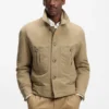 Water-repellent jacket in peached fabric