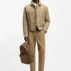 Water-repellent jacket in peached fabric