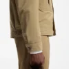 Water-repellent jacket in peached fabric