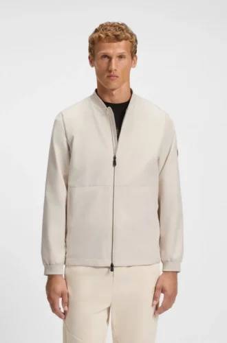 Water-repellent jacket with Double B monogram pattern