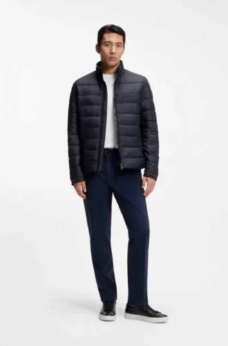Water-repellent jacket with logo detail