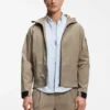 Water-repellent jacket with micro-waffle structure Water-repellent jacket with micro-waffle structure
