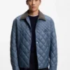 Water-repellent jacket with mixed quilting