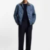 Water-repellent jacket with mixed quilting