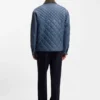 Water-repellent jacket with mixed quilting