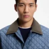 Water-repellent jacket with mixed quilting