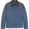 Water-repellent jacket with mixed quilting