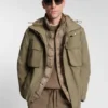 Water-repellent jacket with padded inner