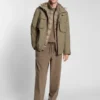 Water-repellent jacket with padded inner