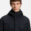 Water-repellent jacket with padded inner