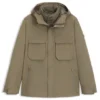 Water-repellent jacket with padded inner