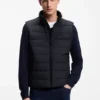 Water-repellent vest with logo detail
