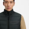 Water-repellent vest with logo detail