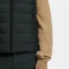 Water-repellent vest with logo detail