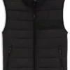 Water-repellent vest with logo detail