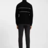 Water-repellent zip-neck sweater in a cotton blend