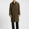 Waxed-cotton coat in a regular fit