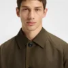 Waxed-cotton coat in a regular fit