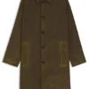 Waxed-cotton coat in a regular fit