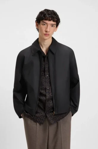 Waxed-cotton jacket in a regular fit