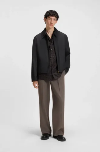 Waxed-cotton jacket in a regular fit