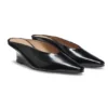 Wedge-heel mules in leather Wedge-heel mules in leather
