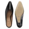 Wedge-heel mules in leather Wedge-heel mules in leather