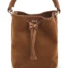 Whipstitched bucket bag in suede Whipstitched bucket bag in suede
