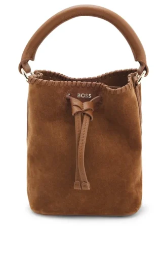 Whipstitched bucket bag in suede Whipstitched bucket bag in suede