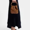Whipstitched bucket bag in suede Whipstitched bucket bag in suede
