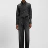 Wide-leg jeans in crystal-embellished denim Wide-leg jeans in crystal-embellished denim