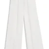 Wide-leg jeans with front pleats