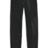 Wide-leg parachute trousers in faux leather