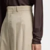 Wide-leg trousers in cotton with stretch