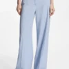 Wide-leg trousers in stretch fabric