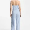 Wide-leg trousers in stretch fabric