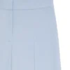 Wide-leg trousers in stretch fabric