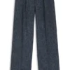 Wide-leg trousers in stretch tweed Wide-leg trousers in stretch tweed